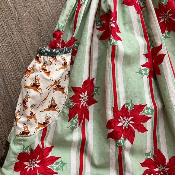 Matilda Jane Platinum Cheerful Lulu Poinsettia Holiday Top Sz 4 - Picture 3 of 7